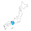 近畿地方｜色分け｜地図 - 地図｜日本｜フリーイラスト素材