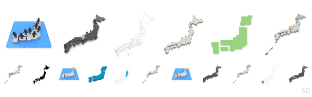 Kanto / Shrine / Enlargement / Map / Globe / Prefecture / Information / Network / CG / Shikoku