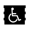 障害者施設/車椅子 - アイコン｜イラスト｜フリー素材｜背景透明