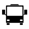 バス｜大型｜旅行｜交通 - アイコン｜イラスト｜フリー素材｜背景透明
