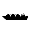 タンカー｜燃料｜大型｜船 - アイコン｜イラスト｜フリー素材｜背景透明