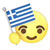ギリシャ｜国旗 - アイコン｜3D｜フリーイラスト素材