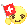 スイス｜国旗 - アイコン｜3D｜フリーイラスト素材
