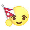 ネパール｜国旗 - アイコン｜3D｜フリーイラスト素材