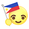 フィリピン｜国旗 - アイコン｜3D｜フリーイラスト素材