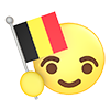 ベルギー｜国旗 - アイコン｜3D｜フリーイラスト素材