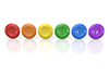 ボタン｜6色 - 3Dイラスト｜フリー素材｜ダウンロード