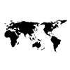 世界地図｜日本｜アメリカ｜アジア｜ヨーロッパ｜オーストラリア｜アフリカ - クリップアート｜イラスト｜フリー素材