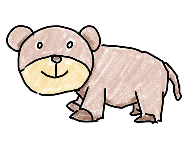 smiling bear clipart