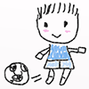 サッカー/子供/遊ぶ - キャラクター｜人物｜フリーイラスト