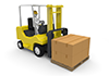 Heavy Luggage ｜ Forklift-Industrial Image Free Illustration