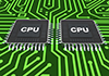 Central processing unit --CPU --Industrial image Free illustration