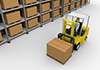 Huge Warehouse ｜ Forklift-Industrial Image Free Illustration