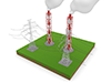 Electric power ｜ Electric wire --Industrial image Free illustration