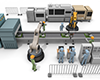 工場で働く人｜ロボットを動かす｜製造業での仕事 - 産業イメージ 無料イラスト