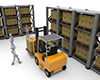 Carrying heavy luggage | Driving a forklift-Industrial image Free illustration