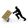 Run / Hurry / Delivery / Person-Industrial Image Free Illustration