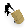 Busy / Luggage / Transportation / Delivery-Industrial Image Free Illustration