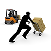 Luggage / Movement / Transportation / Delivery-Industrial Image Free Illustration
