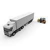Delivery / Transportation / Heavy Trucks-Industrial Image Free Illustrations