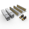 Shipping / Luggage / Forklift / Truck-Industrial Image Free Illustration