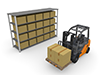 Forklift ｜ Management ｜ Goods-Industrial image Free illustration