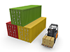 Container ｜ Forklift ｜ Inventory-Industrial image Free illustration