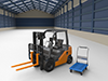 Warehouse ｜ Indoor ｜ Forklift-Industrial image Free illustration