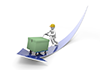 Courier / Delivery / Push Cart-Industrial Image Free Illustration