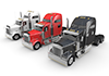 3 trucks / lined up-Industrial image free illustration