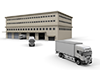 Factory / Truck / Delivery-Industrial Image Free Illustration