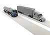 大型トラック/競争 - 産業イメージ 無料イラスト