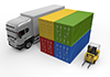 Forklift / Container-Industrial Image Free Illustration