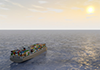 Sunset / Large Ship-Industrial Image Free Illustration