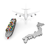 Flight / Cargo / Trade / Export / Port-Industrial Image Free Illustration