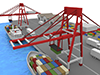 Delivery ｜ Transportation ｜ Port-Industrial image Free illustration