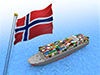 ノルウェー　貿易　経済　ビジネス - 産業イメージ 無料イラスト