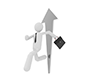 Running salaryman ――Worker ―― Free illustration material