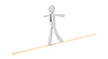 Tightrope walking --Workers-- Free illustration material