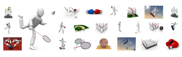 Podium / Victory / First / Winning Trophy / Baseball / Pitcher / Batter / Mound / Attack / Ballpark / Hit / Throw / Ball / Basketball / Goal / Dunk Shoot / Court / Skateboard / Badminton / Wings / Shuttle / Net / Boxing / Ring / Boring / Ball / Strike / Lane