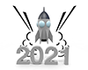 ロケット発射｜2021年 - フリーイラスト素材