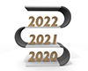 2020年｜2021年｜2022年の文字 - フリーイラスト素材