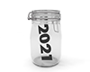 瓶の中に2021年の数字 - フリーイラスト素材