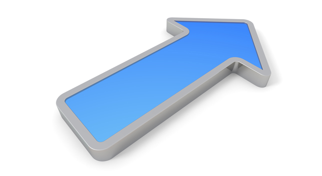 青色の矢印｜立体｜グラデーション - イラスト / 3Dレンダリング / 無料 / ダウンロード / 写真 / 3DCG