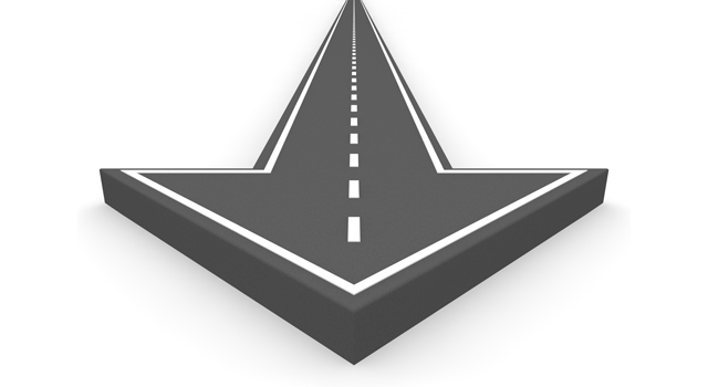 コンクリート｜道路｜矢印 - イラスト / 3Dレンダリング / 無料 / ダウンロード / 写真 / 3DCG