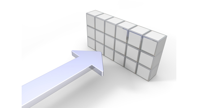 衝突｜矢印｜ブロック - イラスト / 3Dレンダリング / 無料 / ダウンロード / 写真 / 3DCG