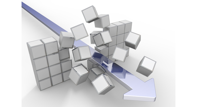 ブロック｜壊す｜矢印 - イラスト / 3Dレンダリング / 無料 / ダウンロード / 写真 / 3DCG