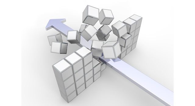 突き抜ける｜矢印｜ブロック - イラスト / 3Dレンダリング / 無料 / ダウンロード / 写真 / 3DCG