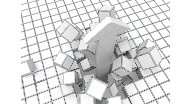 壊れる｜壁｜突き抜ける矢印 - イラスト / 3Dレンダリング / 無料 / ダウンロード / 写真 / 3DCG