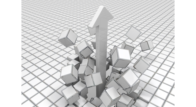 上向き矢印/ブロック/壊れる - イラスト / 3Dレンダリング / 無料 / ダウンロード / 写真 / 3DCG